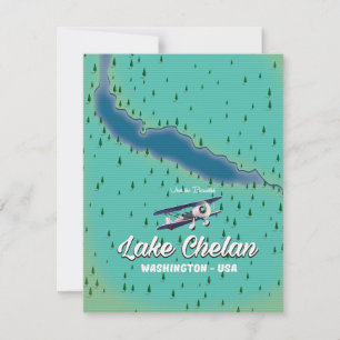 Carte du lac Chelan Washington