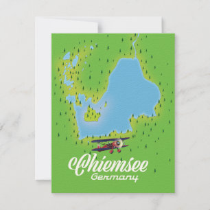 carte du lac Chiemsee Allemagne