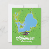 carte du lac de chiemsee Allemagne (Dos)