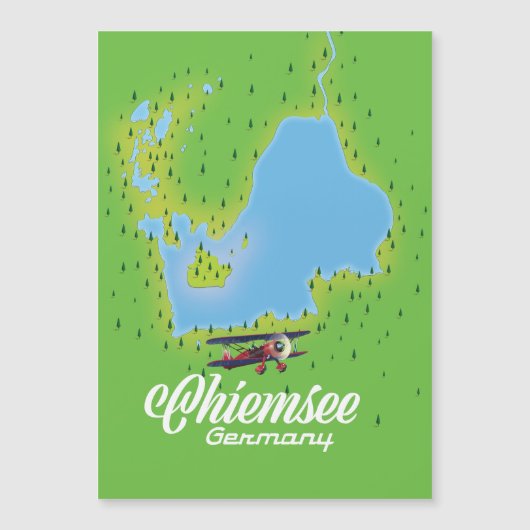 carte du lac de chiemsee Allemagne (Devant)