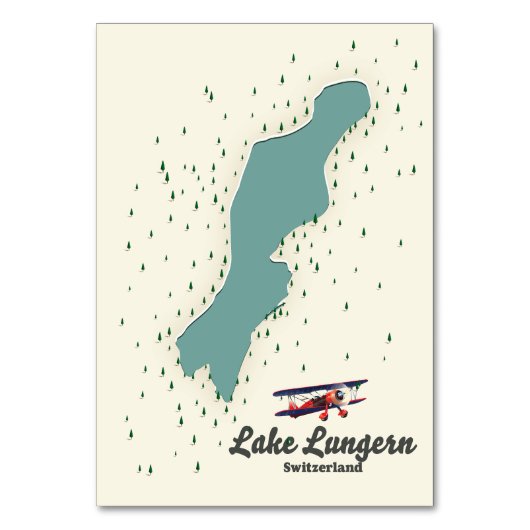 Carte du lac de Lungern en Suisse (Par défaut)