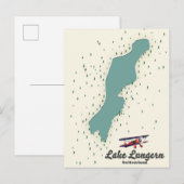 Carte du lac de Lungern en Suisse (Devant / Derrière)