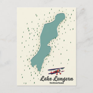 Carte du lac de Lungern en Suisse
