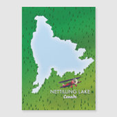 Carte du lac Hubbard dans le nord du Michigan (Devant)