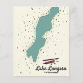 Carte du lac Lungern Suisse (Devant)