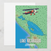Carte du lac Nicaragua, Nicaragua (Devant / Derrière)
