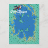 Carte du lac Nipigon Canada (Devant)