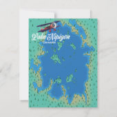 Carte du lac Nipigon Canada (Dos)