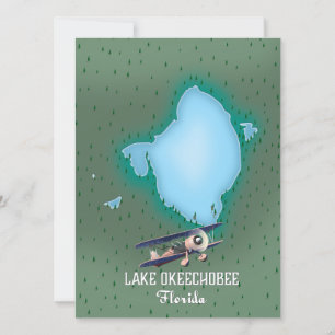 Carte du lac Okeechobee Floride.