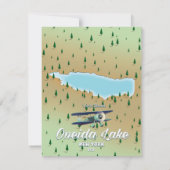 Carte du lac Oneida New York (Dos)