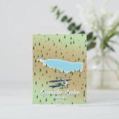 Carte du lac Oneida New York (Debout devant)