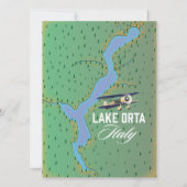 Carte du lac Orta Italie (Dos)