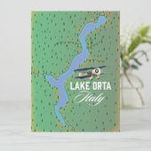 Carte du lac Orta Italie (Debout devant)