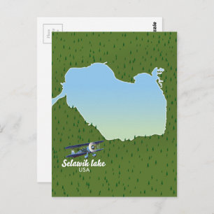 Carte du lac Selawik Alaska