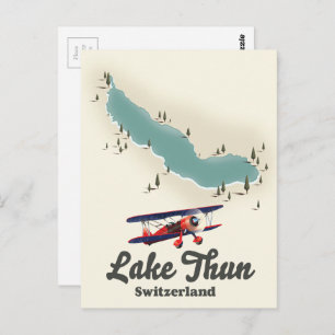 Carte du lac Thun Suisse