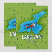 Carte du lac Van Turquie (Devant / Derrière)