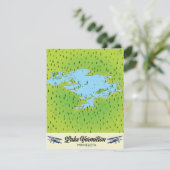 Carte du lac Vermilion Minnesota (Debout devant)