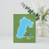 Carte du lac Wular en Inde (Debout devant)