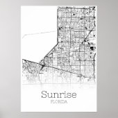Carte du lever du soleil - Floride - Poster de la  (Devant)