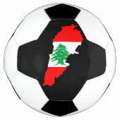 Carte du Liban avec drapeau (Devant)