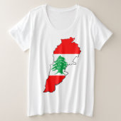 Carte du Liban avec drapeau (Design devant)