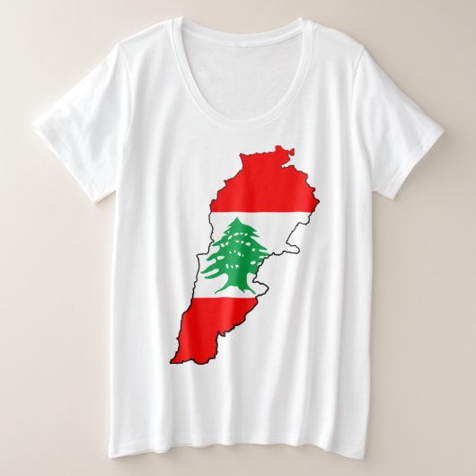Carte du Liban avec drapeau (Design devant)
