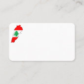 Carte du Liban avec drapeau (Dos)