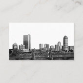 Carte du lieu de mariage de destination de Boston (Dos)