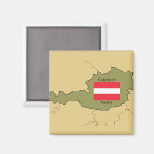 Carte du Magnet d'Autriche (Recto/Verso)