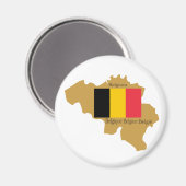 Carte du Magnet de Belgique (Recto/Verso)