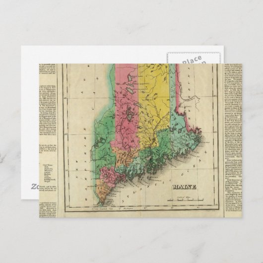 Carte Du Maine (Devant / Derrière)