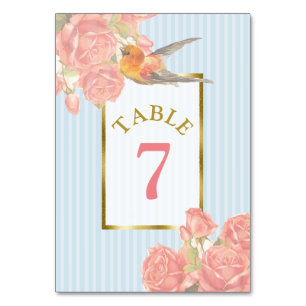 Carte du Mariage de tableau rose Vintage pour oise