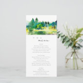 Carte du Mariage du paysage de la rivière Country (Debout devant)