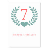 Carte du Mariage moderne Laurel (Dos)