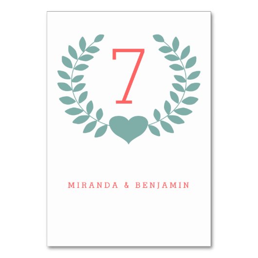 Carte du Mariage moderne Laurel (Par défaut)