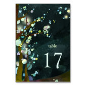 Carte du Mariage vert de la forêt rustique (Dos)