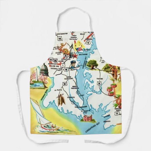 Carte du Maryland tablier (Recto)