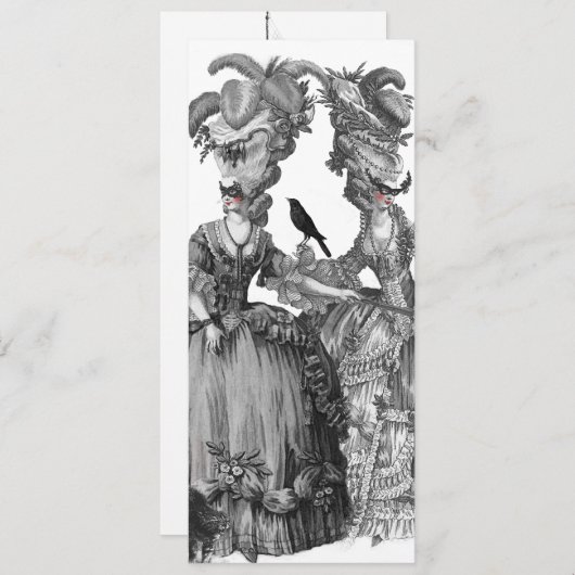 Carte du menu de la boule d'Halloween (Devant / Derrière)