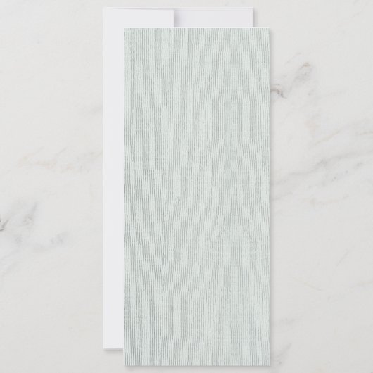 Carte du menu de mariage de plage de sable de mer  (Dos)