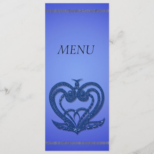 carte du menu du dîner (Devant)