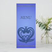 carte du menu du dîner (Debout devant)