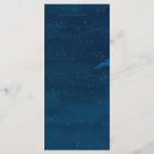 Carte du menu du dîner de Noël de la nuit étoilée (Dos)