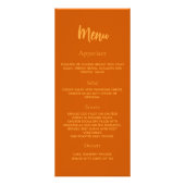 Carte du menu du dîner du programme d'anniversaire (Dos)