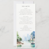 Carte du menu Mariage de la mer Thaïlande côtière  (Devant)