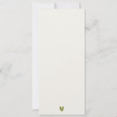 Carte du menu Mariage de la plage de Miami Beach P (Dos)