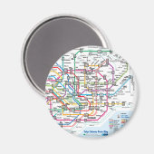 Carte du métro de Tokyo Fridge Magnet (Recto/Verso)