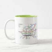 Carte du métro de Vienne Mug (Gauche)