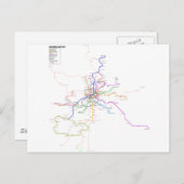 Carte du métro Madrid (Espagne) (Devant / Derrière)