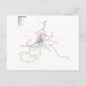 Carte du métro Madrid (Espagne) (Devant)