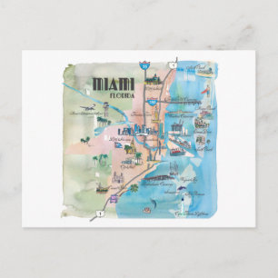 Carte du métro Miami Florida